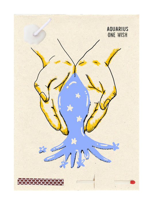 Image of the wish card, Aquarius