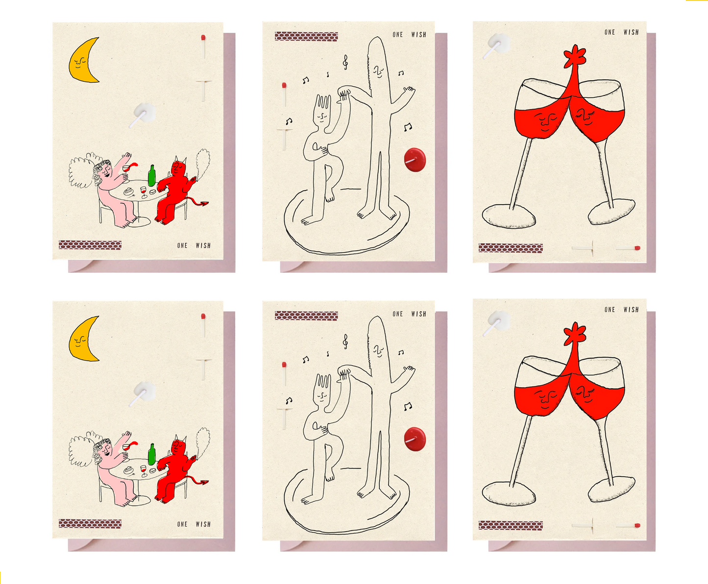 6 Card Dinner Set