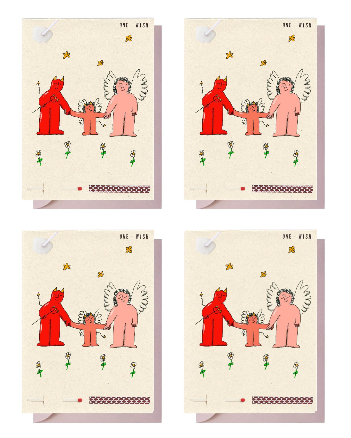 4 Cards with envelopes