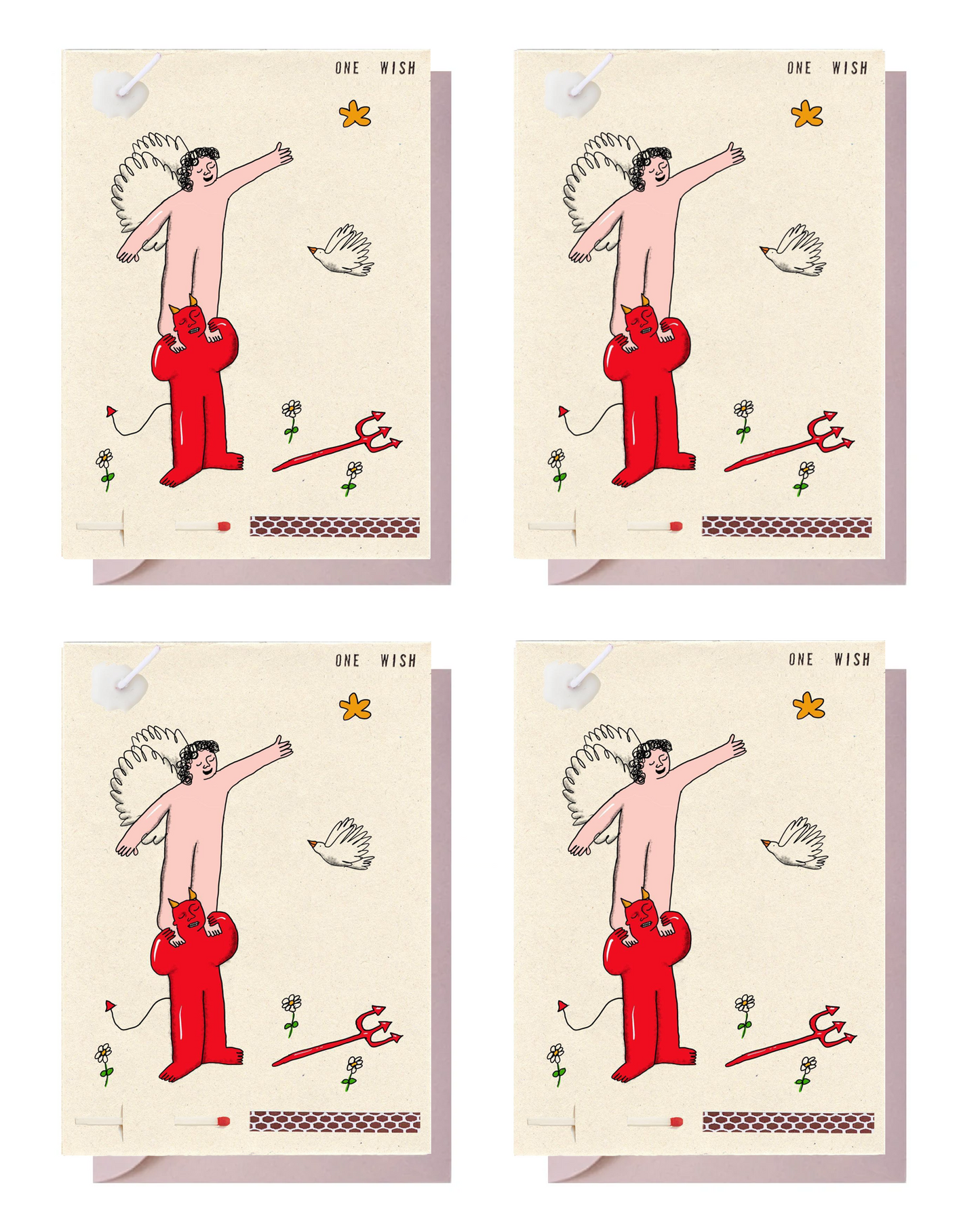 4 Cards with envelopes