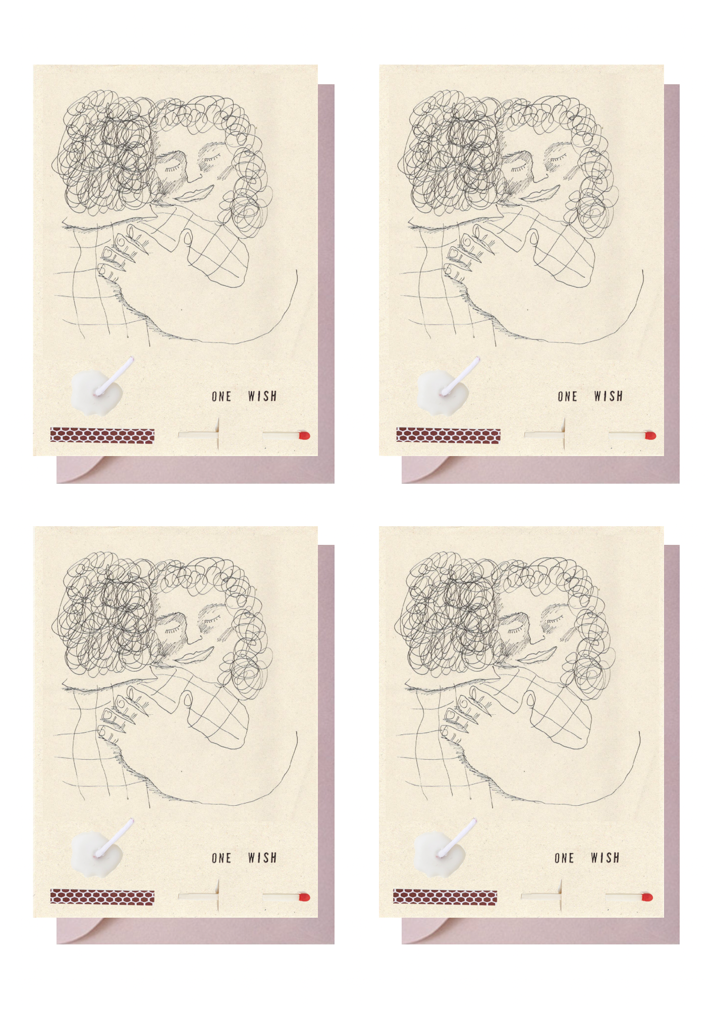 4 Cards with envelopes