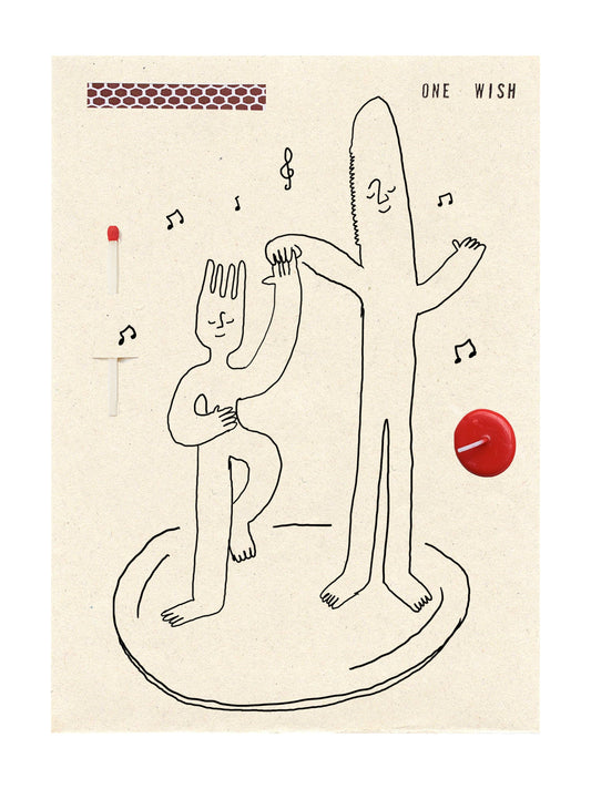 Image of the wish card, Dancing Cutlery