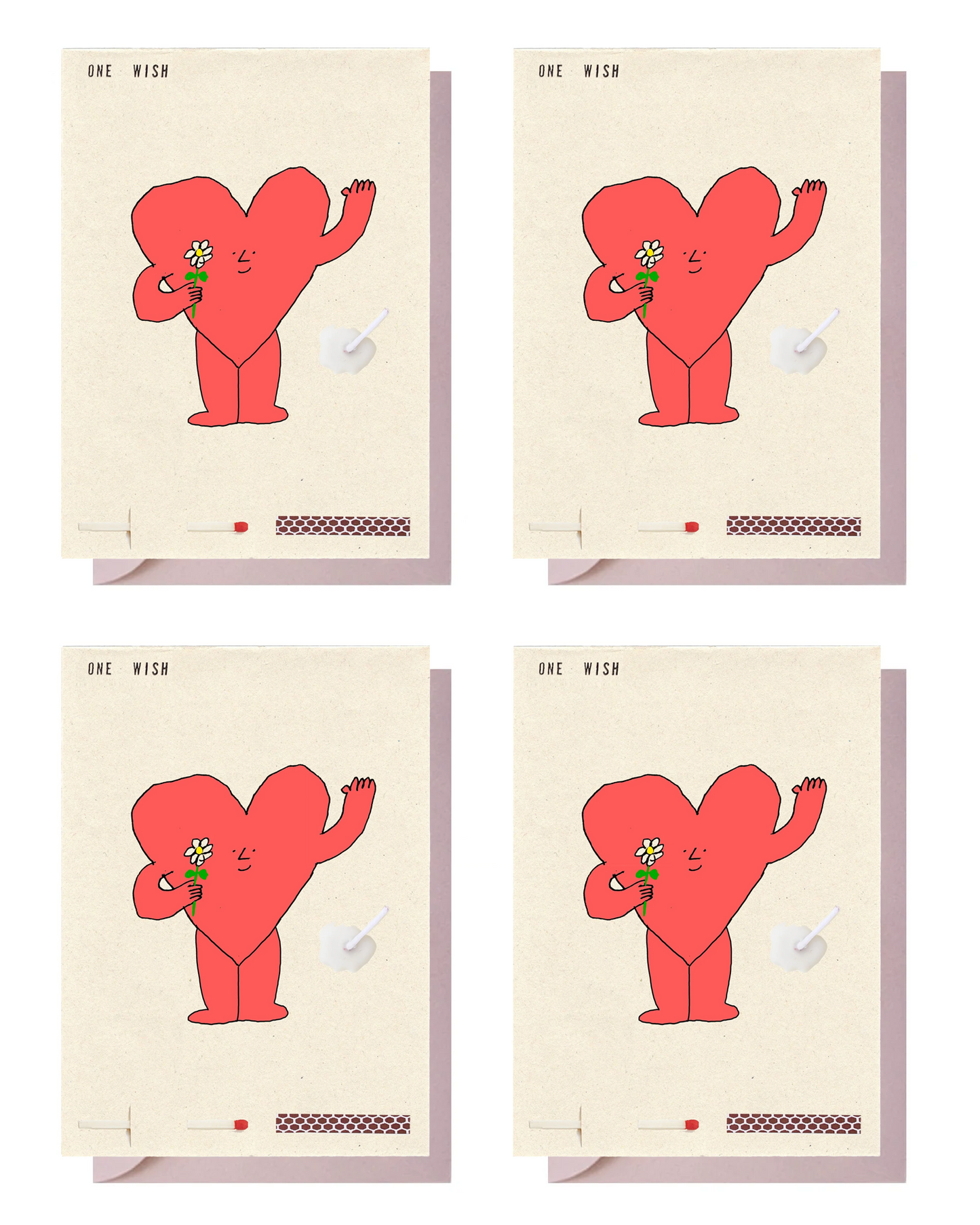 4 Cards with envelopes
