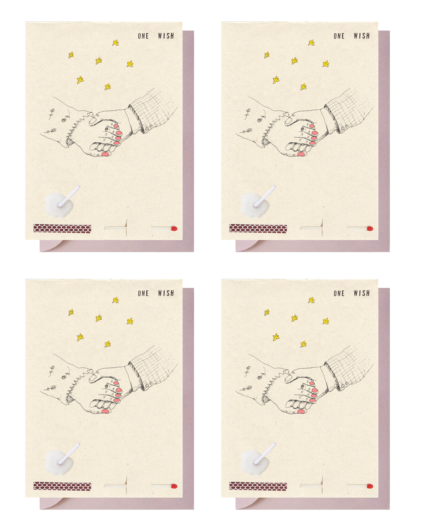 4 Cards with envelopes