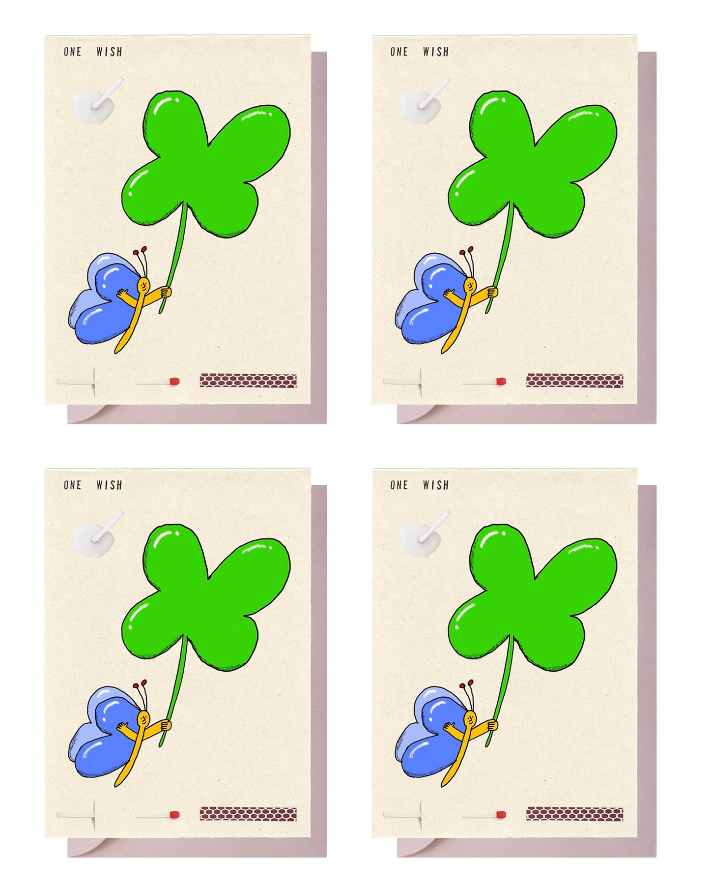 4 Cards with envelopes