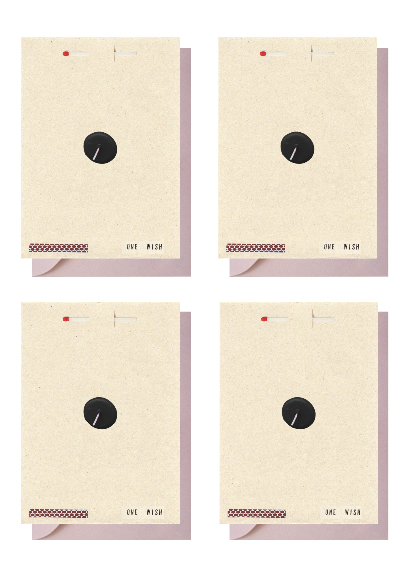 Monochrome set of 4