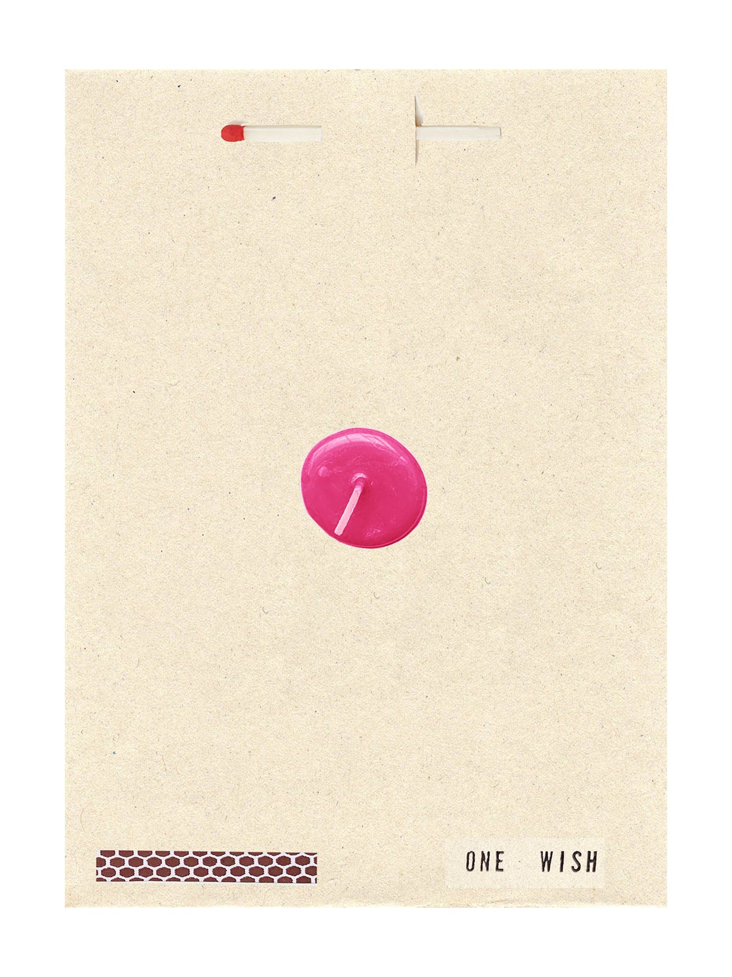 Image of the wish card, Original Pink