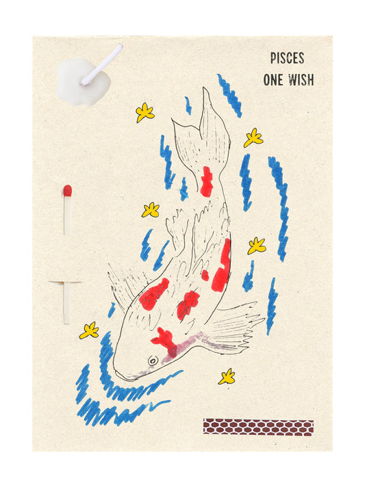 Image of the wish card, Pisces