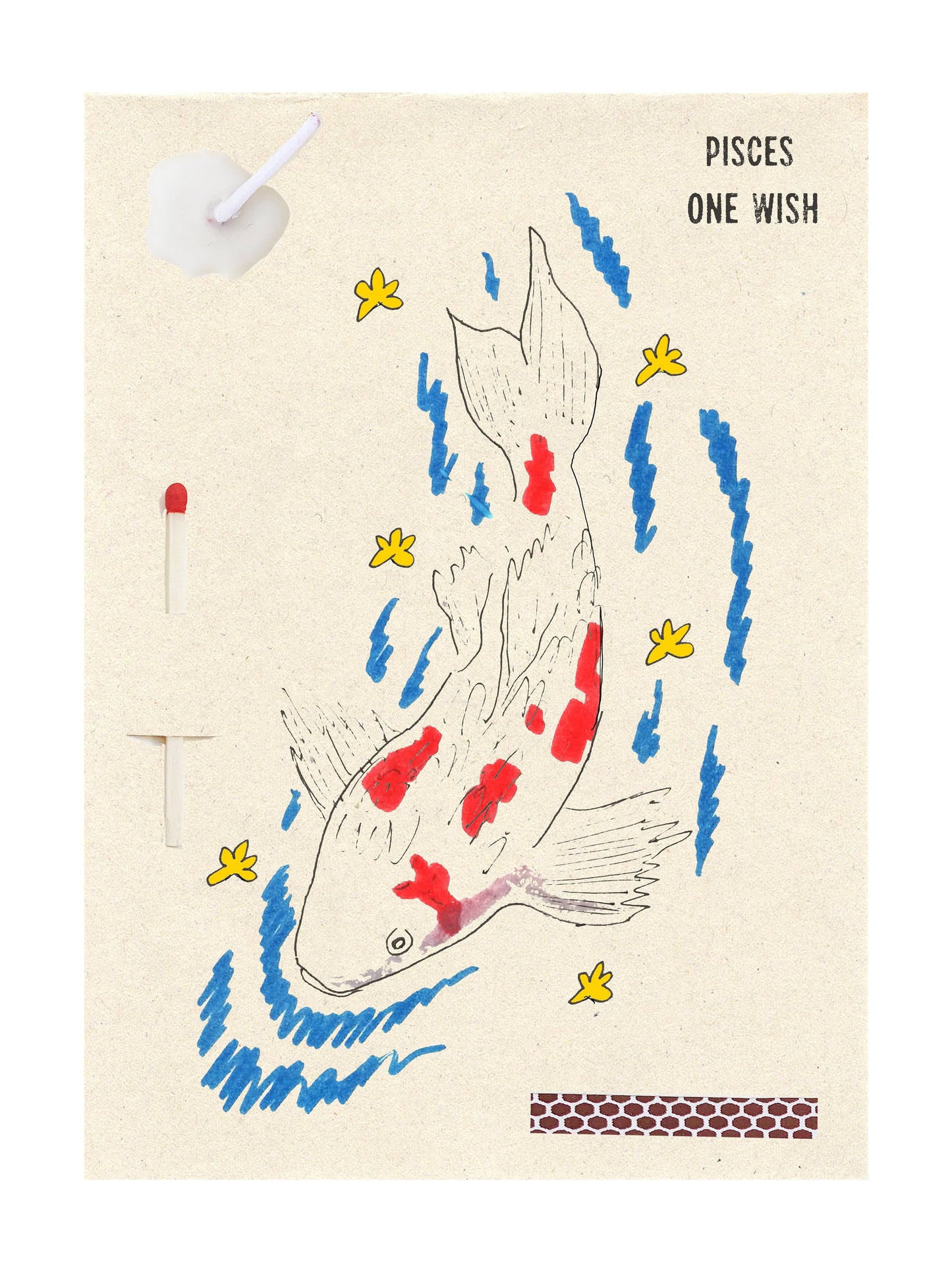 Image of the wish card, Pisces
