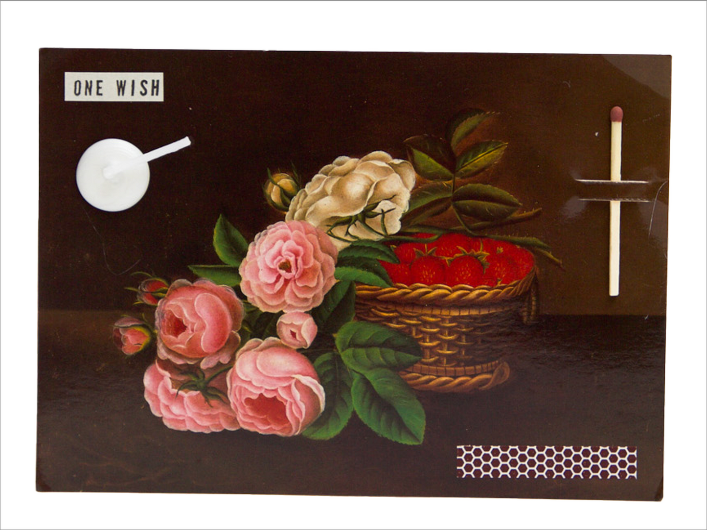 Image of the wish card, Romantische Blumenmalerei