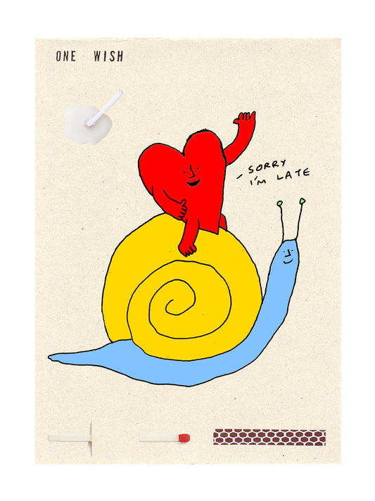 Image of the wish card, Snail Heart