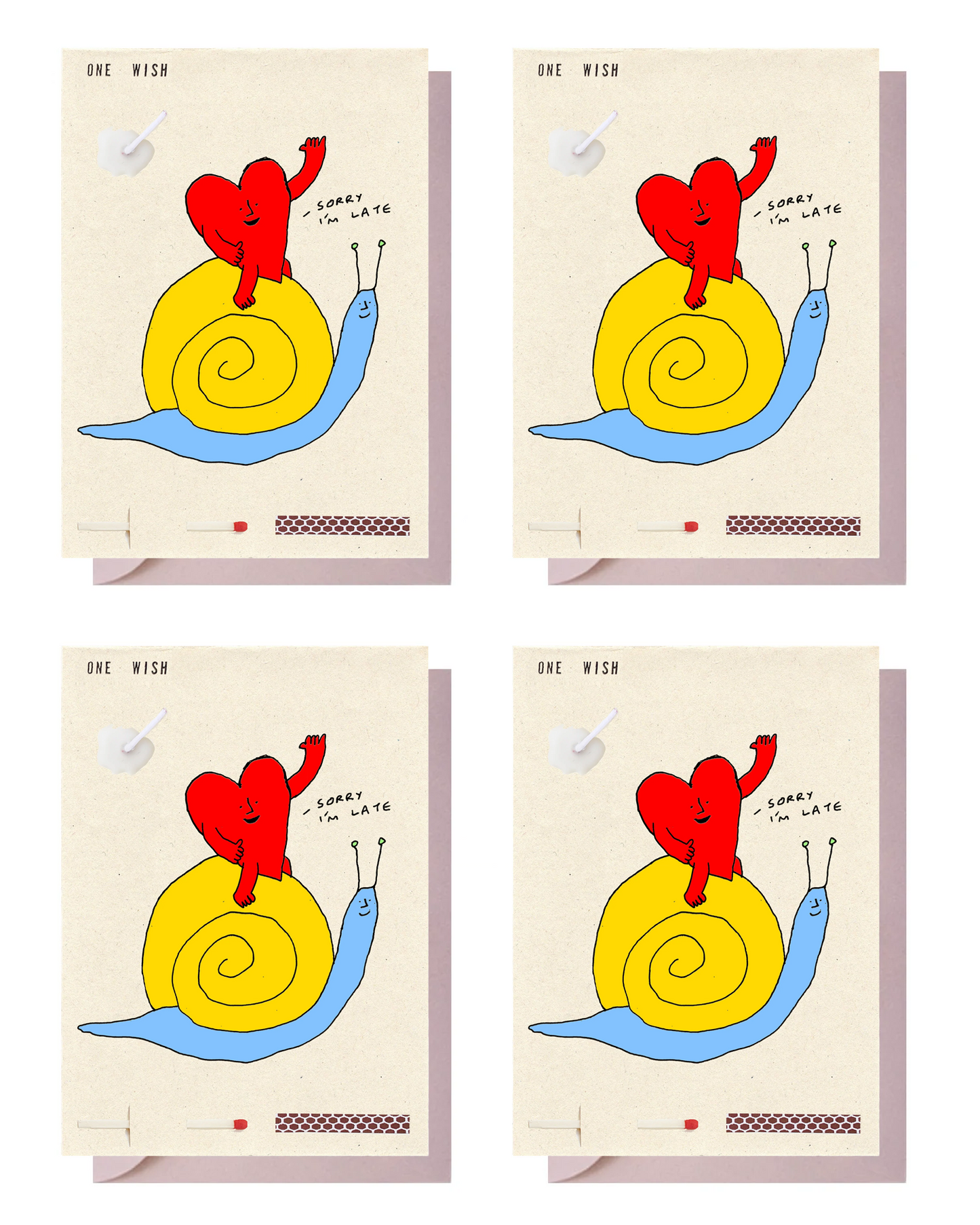 4 Cards with envelopes