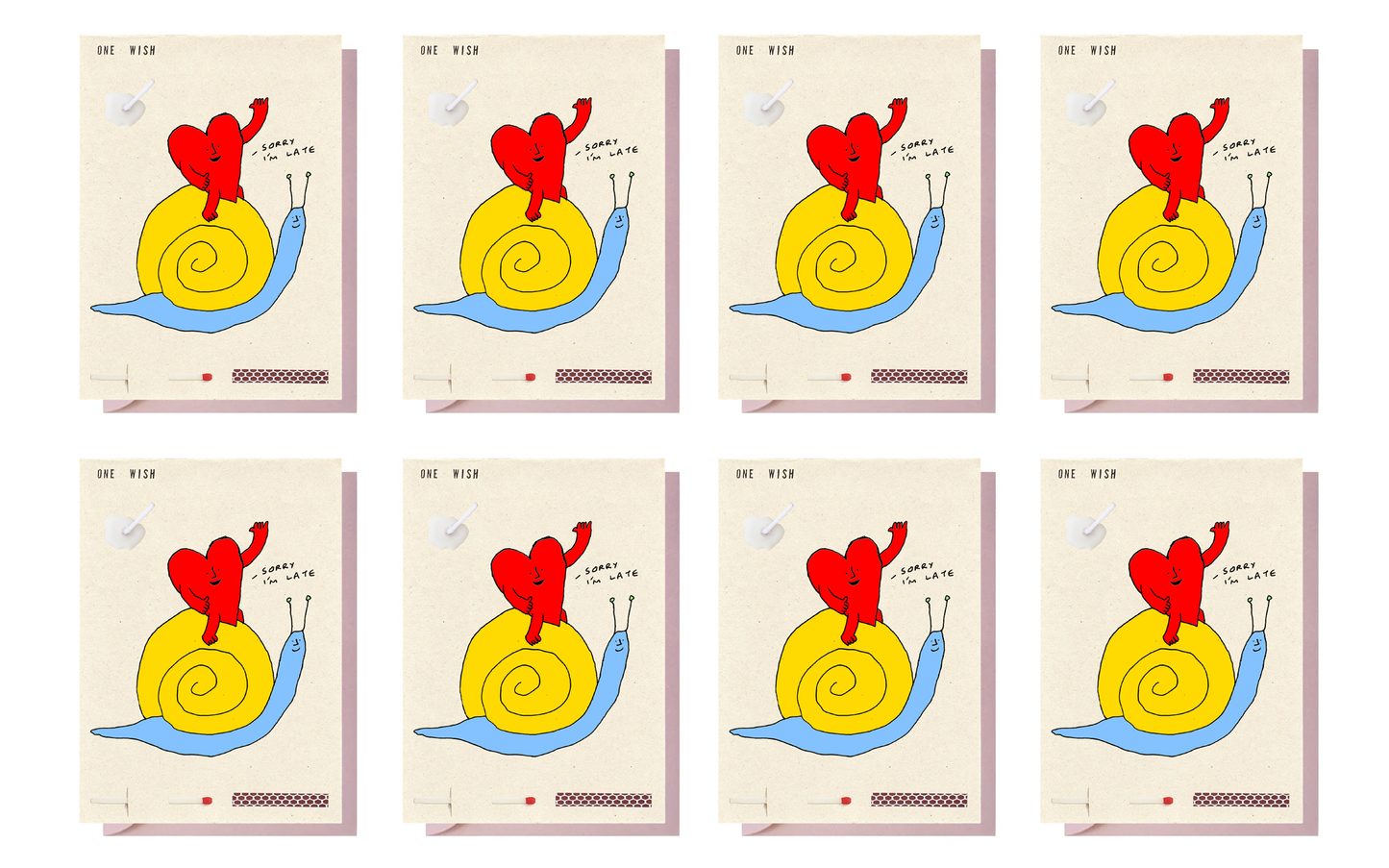 8 Cards with envelopes