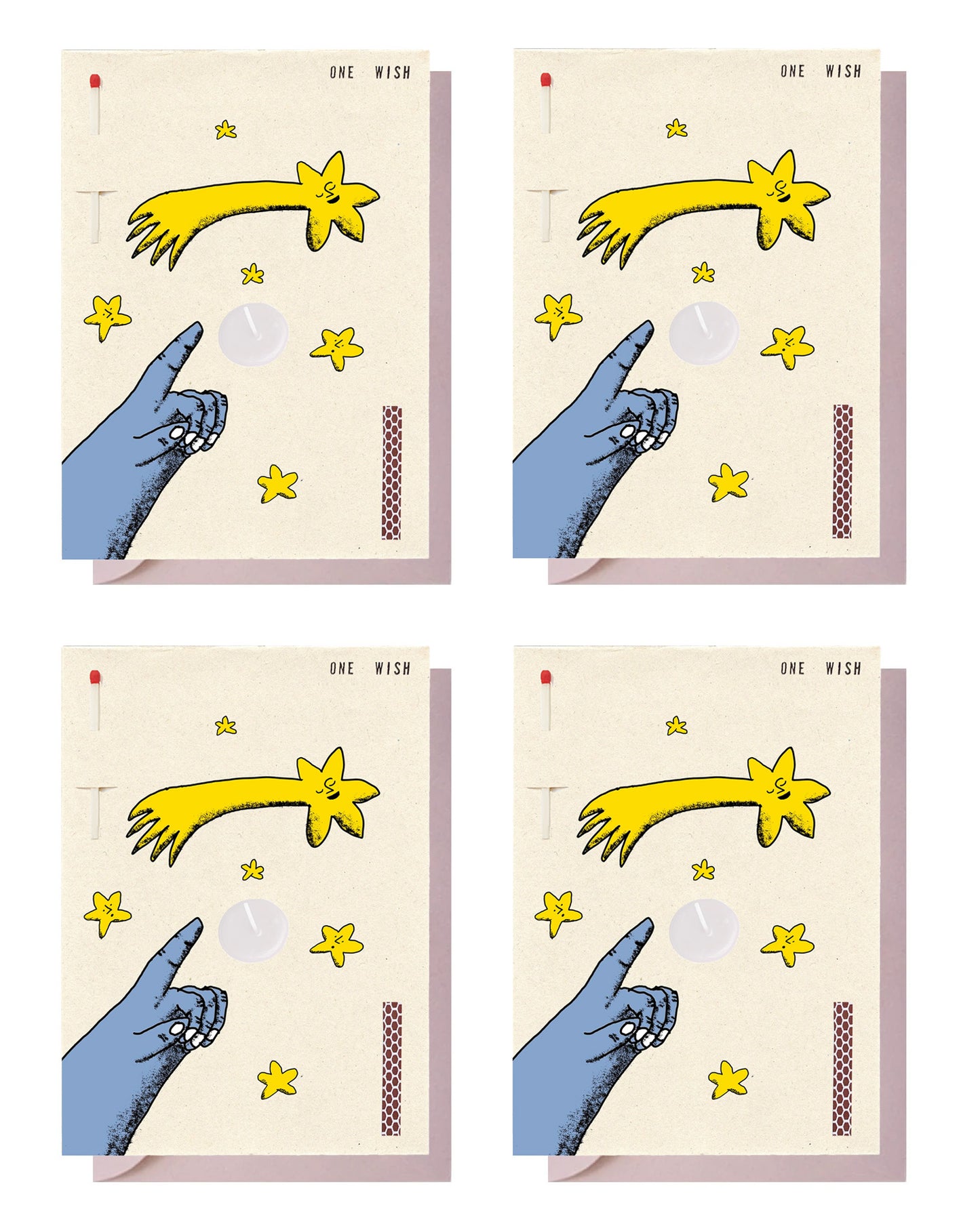 4 Cards with envelopes