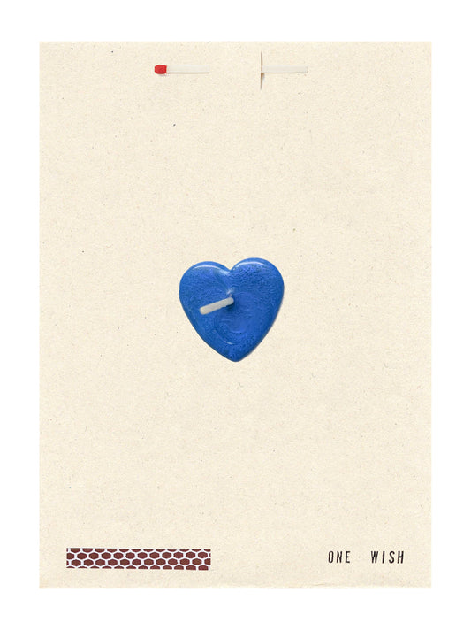 Image of the wish card, Blue Heart