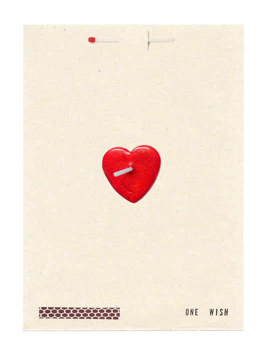 Image of the wish card, Red Heart