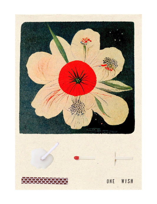 Image of the wish card, White Flower