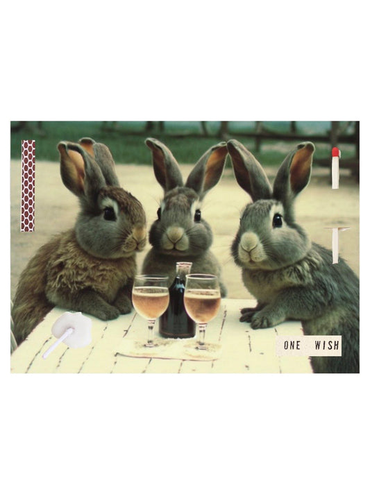 Image of the wish card, Wine Bunnies