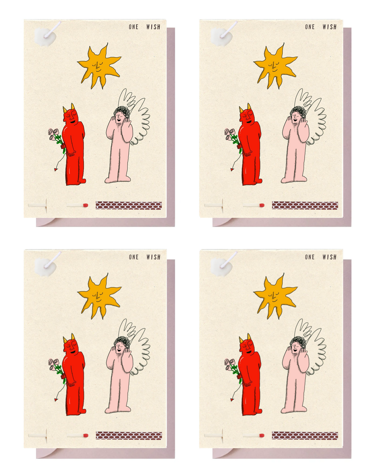 4 Cards with envelopes