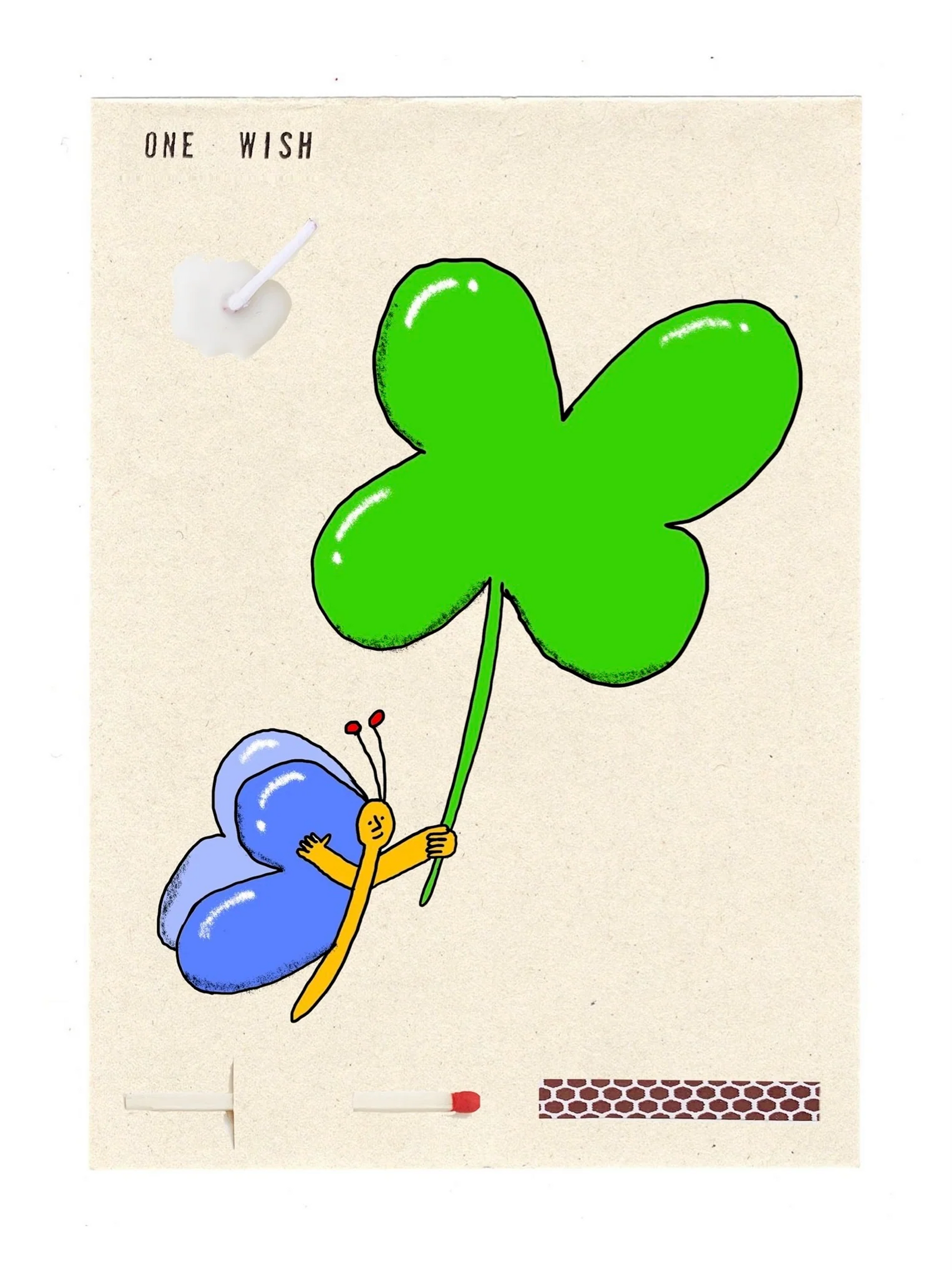 Image of the wish card, Lucky Butterfly