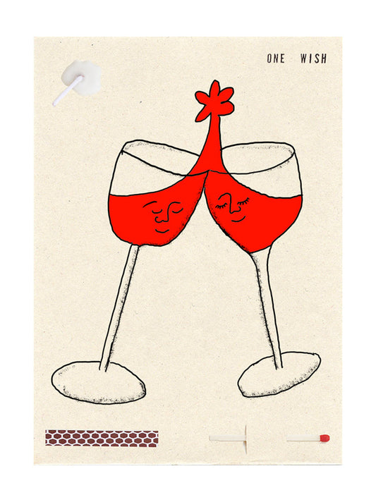 Image of the wish card, Wine Cheers