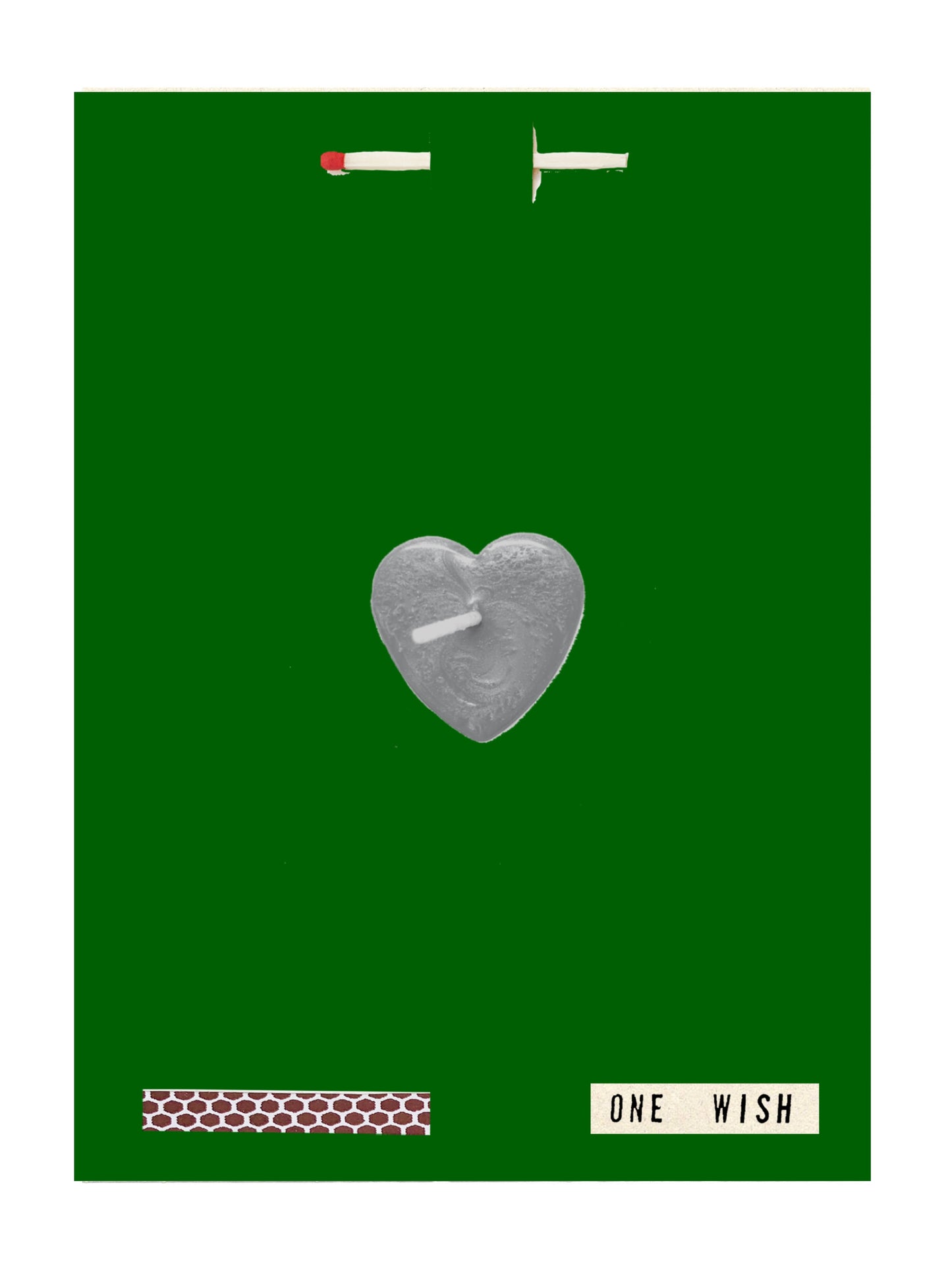 Green Silver Heart