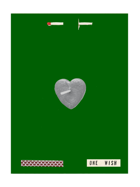 Green Silver Heart