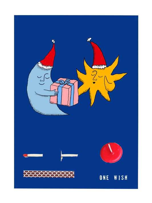 Image of the wish card, Moon Sun Gift