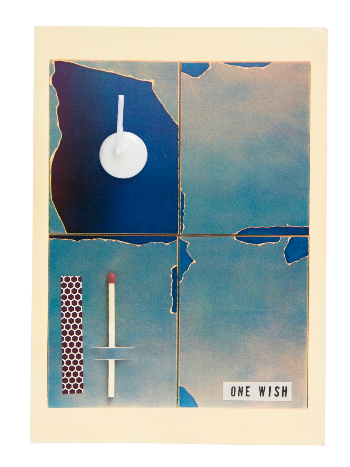 Four-Part Blue Torn Clouds